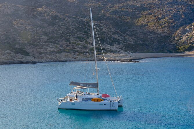 Santorini: Private Caldera Catamaran Cruise With Meal and Drinks - Pickup and Cancellation Policy