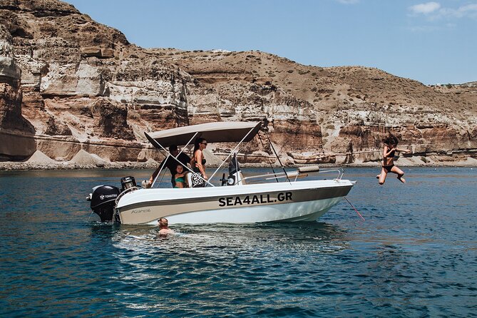 Santorini Rent a Boat Without License - Booking Process Simplified