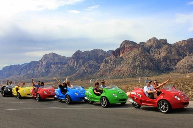Scooter Car Tour of Red Rock Canyon With Transport From Las Vegas - Tour Inclusions and Itinerary