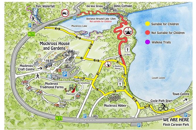 Self-Guided Bike Tour of Killarney National Park, Muckross Gardens & Waterfall - Tour Highlights