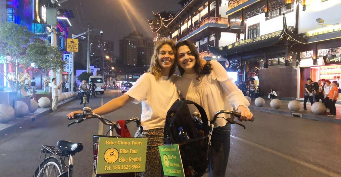 Shanghai: 4-Hour Nightlife Adventure & Tasting Bike Tour - Experience Highlights & Itinerary