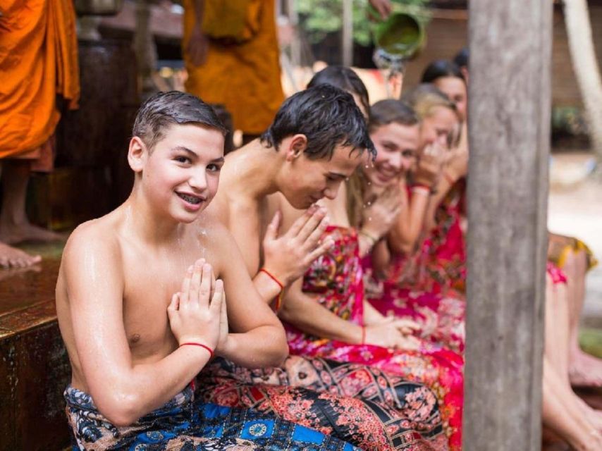 Siem Reap Cambodian Buddhist Water Blessing and Local Market - Tour Guide Information