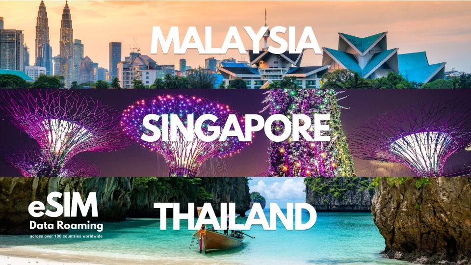 Singapore, Thailand & Malaysia: Unlimited Mobile Data Esim - Coverage and Benefits Overview