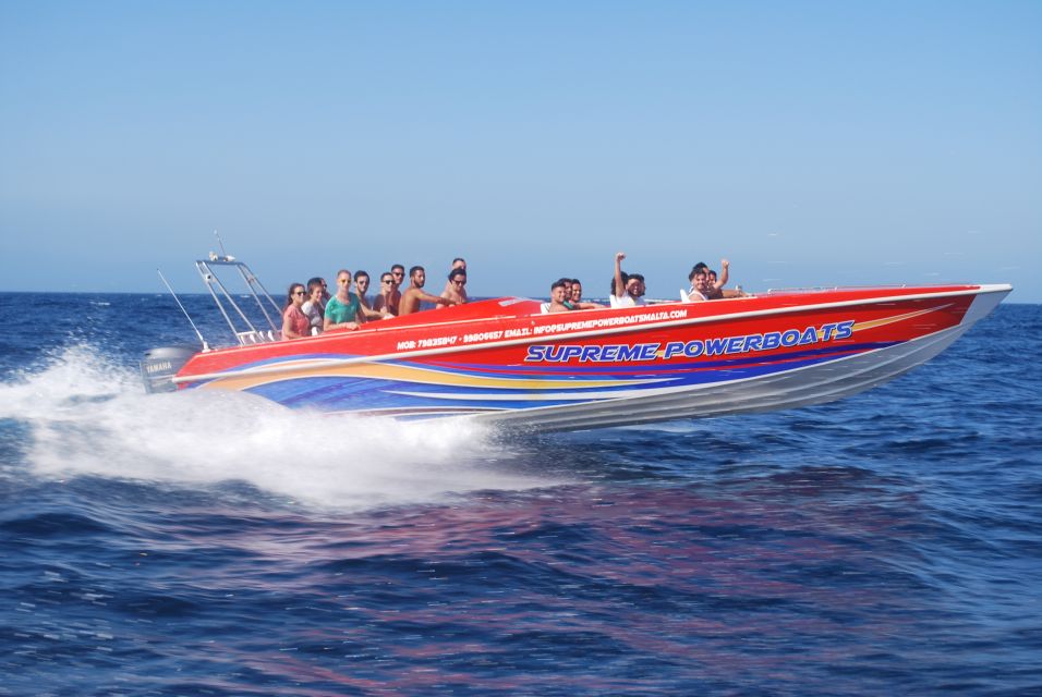 Sliema: Powerboat Trip to Gozo With Caves and Island Stop - Experience Description