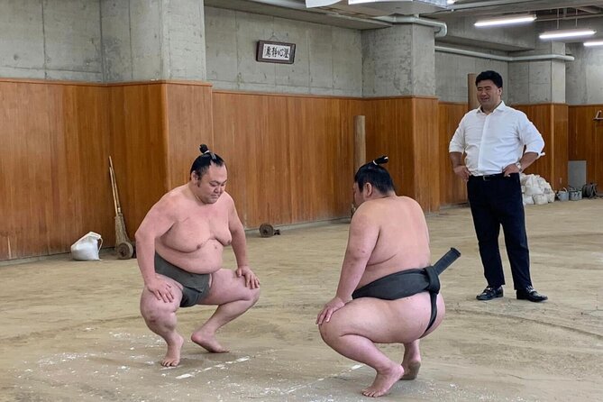 Sumo School Experience With Stable Master and Real Wrestlers - Interaction With Stable Master