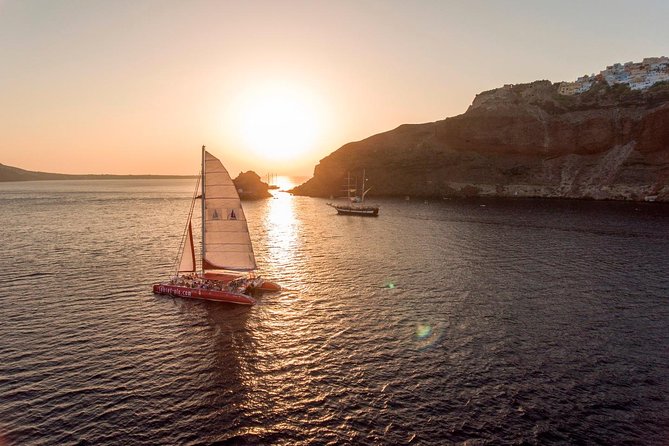 Sunset Sailing Catamaran Cruise in Santorini With BBQ and Drinks - Tour Details