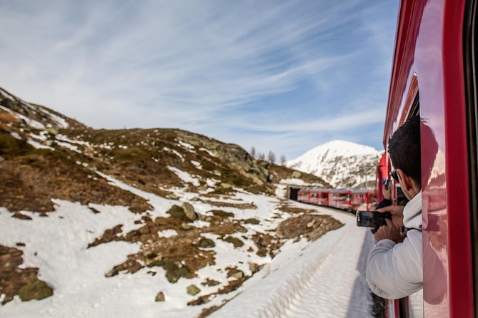 Swiss Alps Bernina Red Train and St.Moritz Tour From Milan - Itinerary Highlights