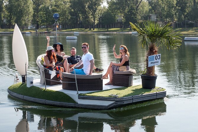 Vienna: E-Boat Rental on Danube: Private Floating Island - Product Code and Availability