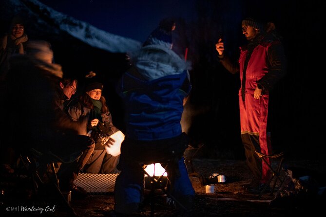 Winter Night Campfire With Chances of Seeing Northern Lights - Flexible Cancellation Policy