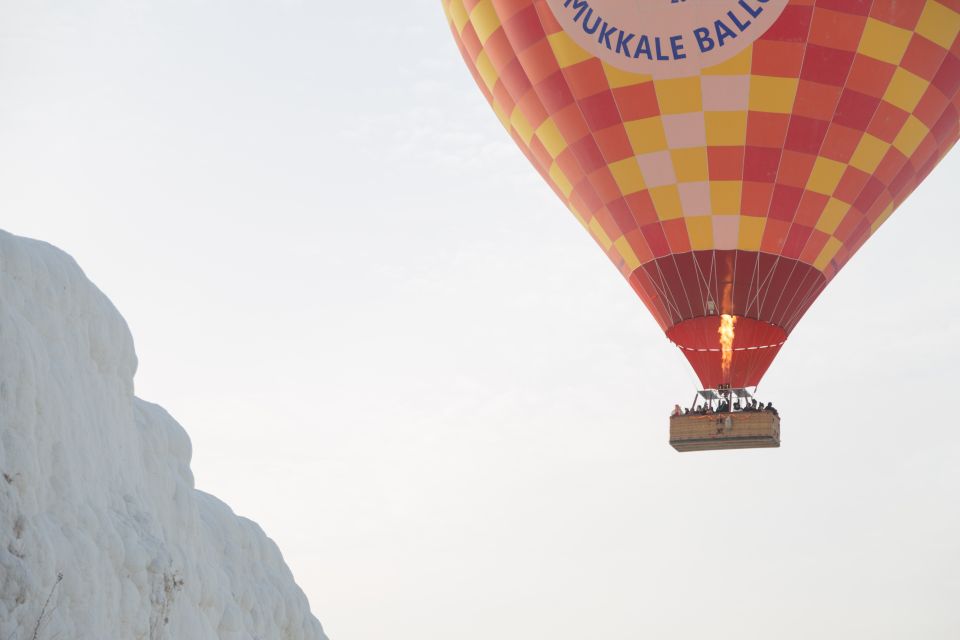 Antalya: Pamukkale and Hierapolis Trip With Hot Air Balloon - Pamukkales Unique Landscape