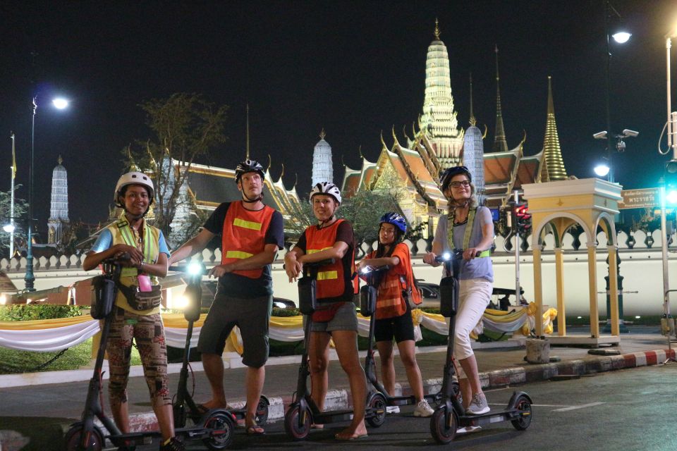 Bangkok: E-Scooter Night Tour With Local Street Food - Booking Information