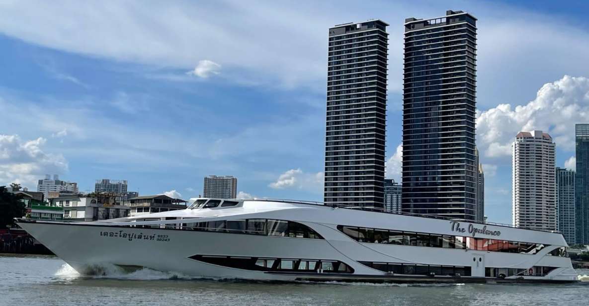 Bangkok: Opulence Luxury Chao Phraya Dinner Cruise - Experience Description