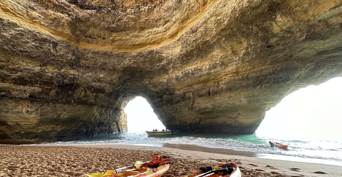 Benagil: Kayak Tour Through Caves and Praia Da Marinha - Starting Location Information and Itinerary