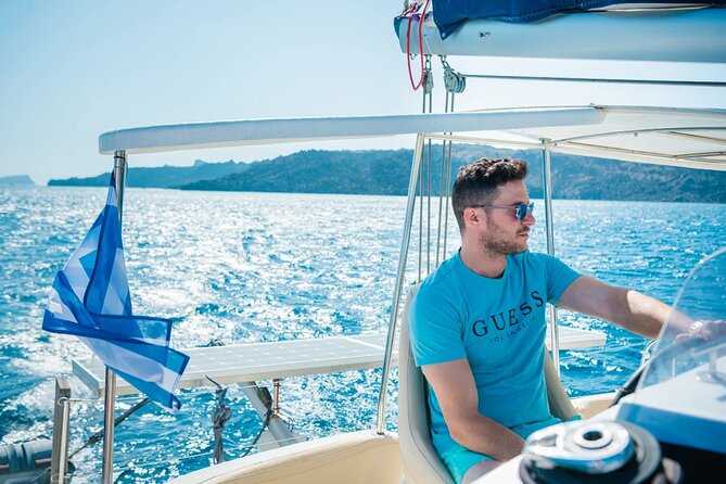 Best of Santorini Private Half-Day Catamaran Cruise With Transfer and Meal - Questions and Additional Information