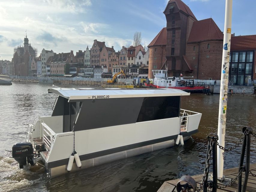 Brand New Tiny Water Bus on Motława River in Gdańsk - Description