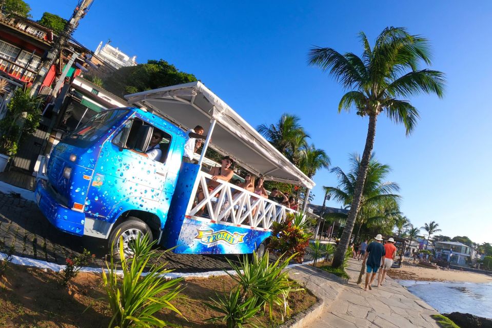 Buzios: City Tour by Trolley With 12 Beaches and Pickup - Beach Exploration Highlights