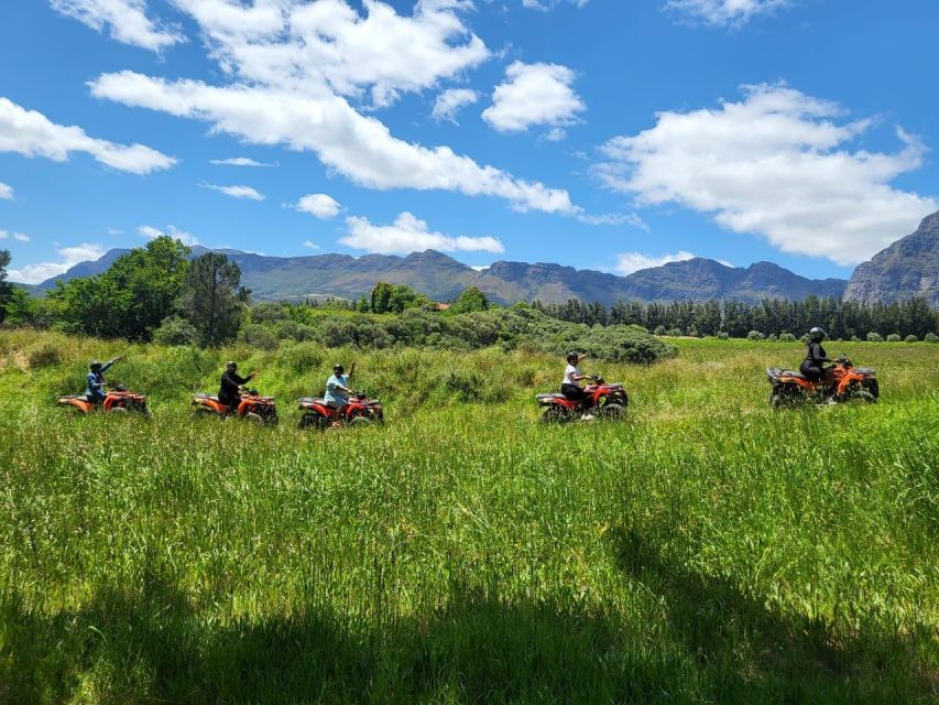 Cape Winelands: Quad Bike and Wine & Cheese Tour Combo - Inclusions