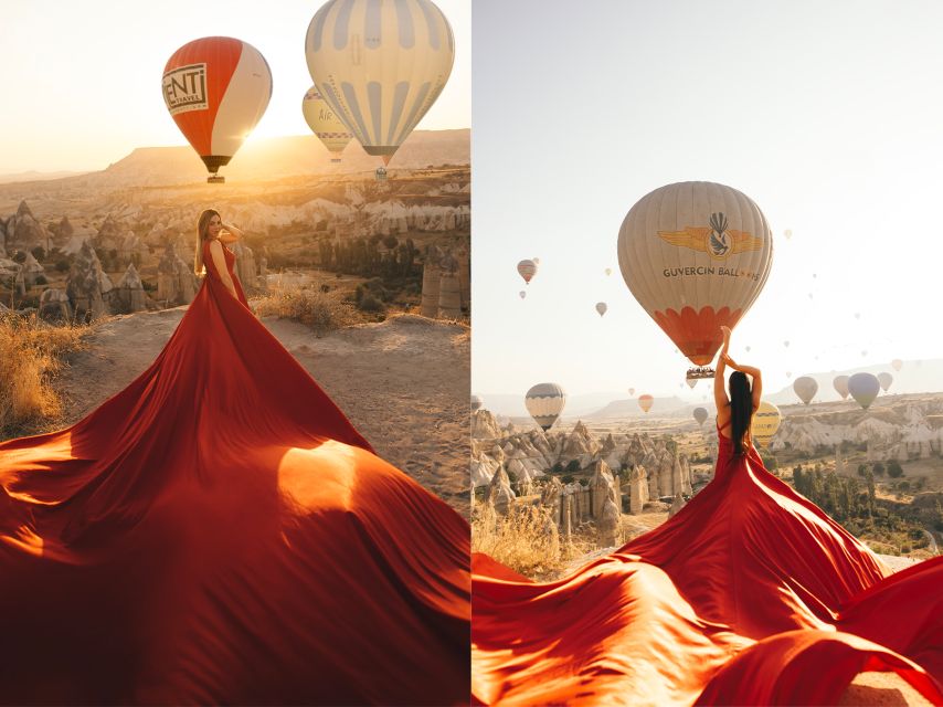 Cappadocia: Photo Shooting With Flying Dresses - Main Stop Highlights