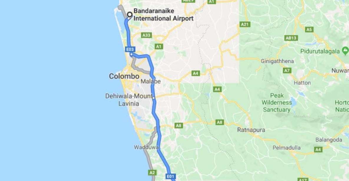 Colombo: CMB Airport to Bentota City Private Transfer - Experience