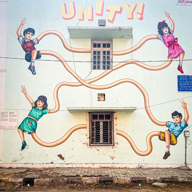 Delhi Street Art Tour: Explore the Murals & Visit a Stepwell - South Indian Café Experience