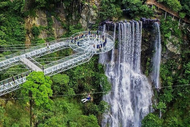 Gulong Gorge Skywalk Glass Bridge and Waterfall View Private Tour - Pickup and Transportation Information