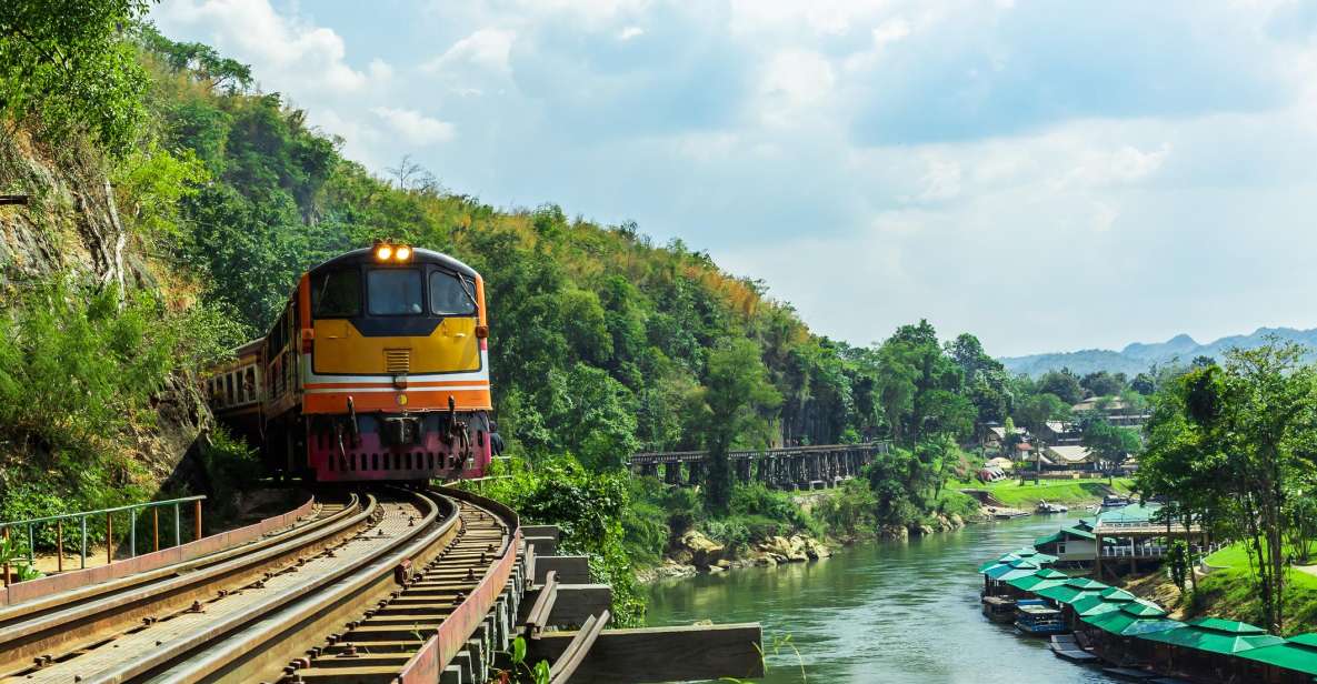 Kanchanaburi's Historical Saga: Erawan Falls - Iconic Landmark: Bridge Over River Kwai