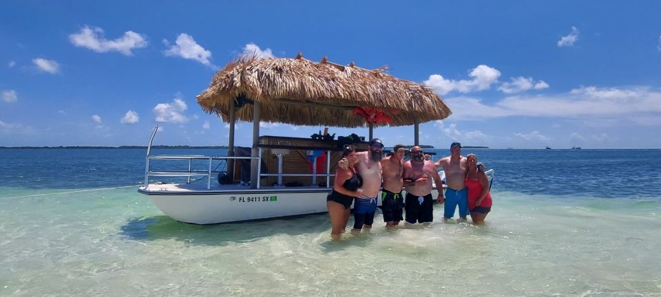 Key West: Private Florida Keys Sandbar Tiki Boat Cruise - Full Activity Description