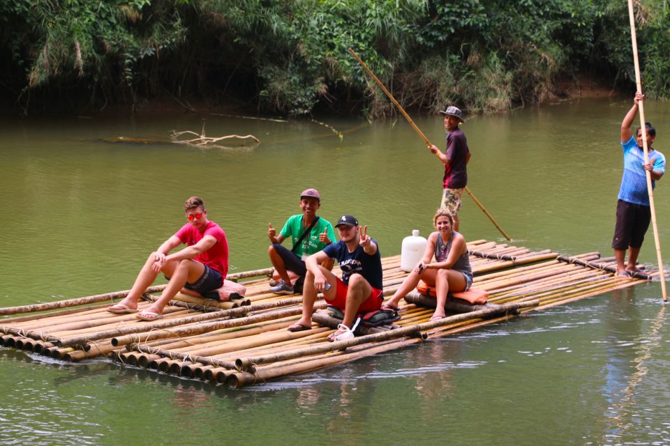 Khao Lak: Khao Sok Bamboo Rafting and Elephant Bathing Trip - Tour Description