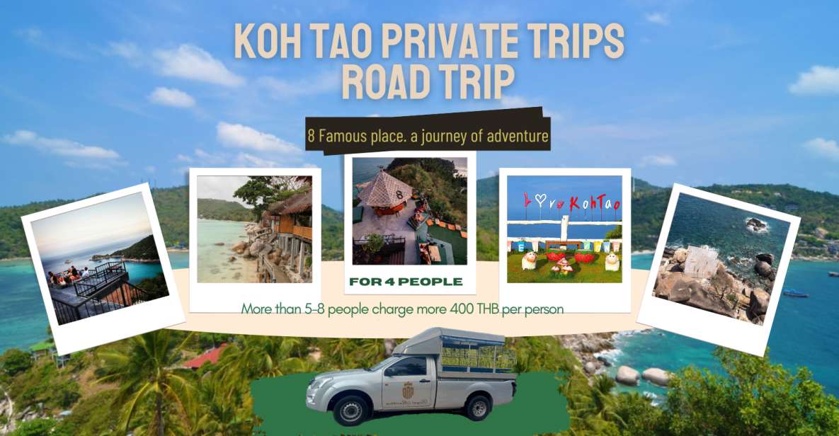 Koh Tao : Private Road Trip To 8 Famous Places - Enjoy Clear Waters at Freedom Beach