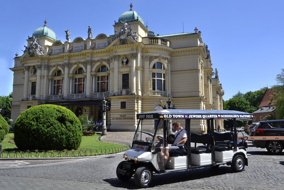 Krakow: Full Tour Regular 1.5h Guided City Tour by E-Cart - Transportation and Audio Guide
