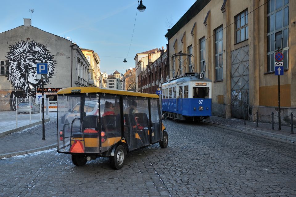 Krakow: Jewish Quarter and Ghetto Sightseeing Golf Cart Tour - Full Description