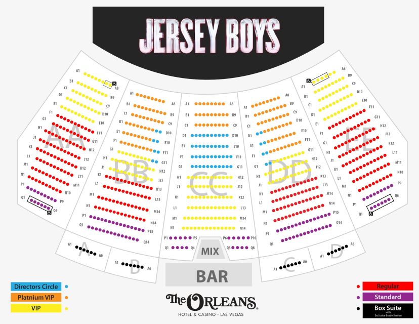 Las Vegas: The Orleans Jersey Boys Musical Ticket - Full Description