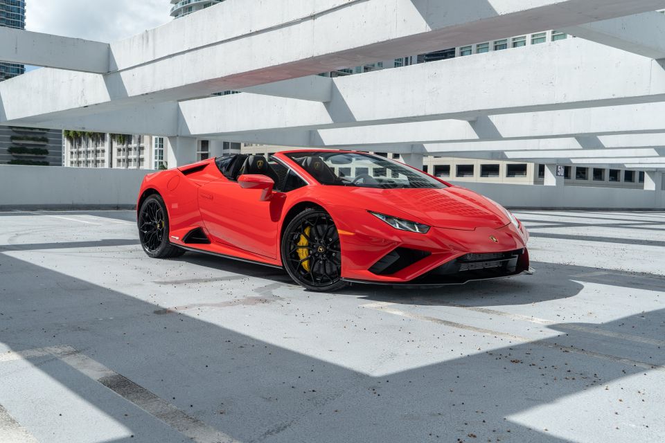 Miami: Lamborghini Huracan EVO Spyder Supercar Tour - Location Information for Participants