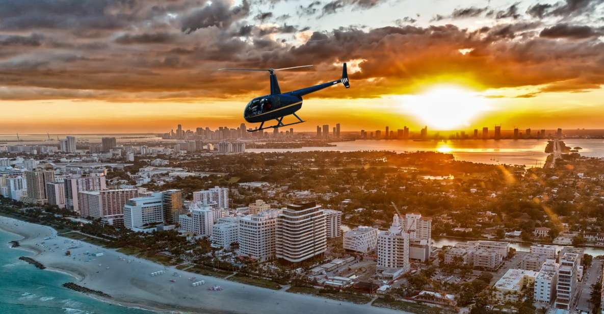 Miami: Private Sunset Helicopter Tour - Departure and Arrival Information