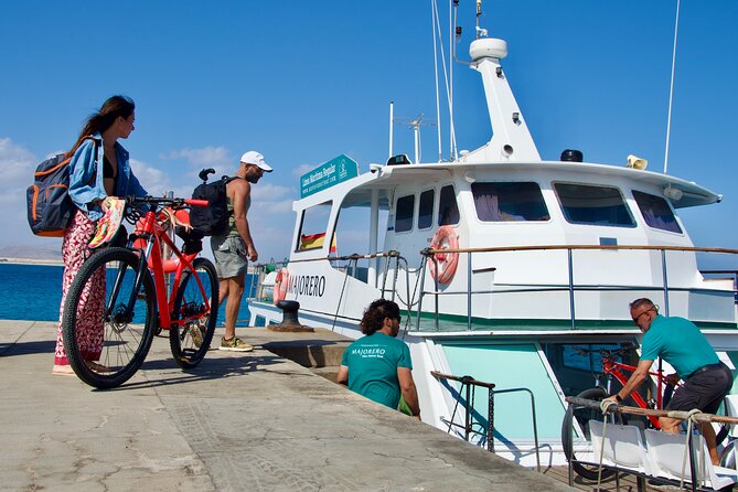 Mountain Bike Rental With Ferry to Lobos Island From Corralejo - Maximum Capacity