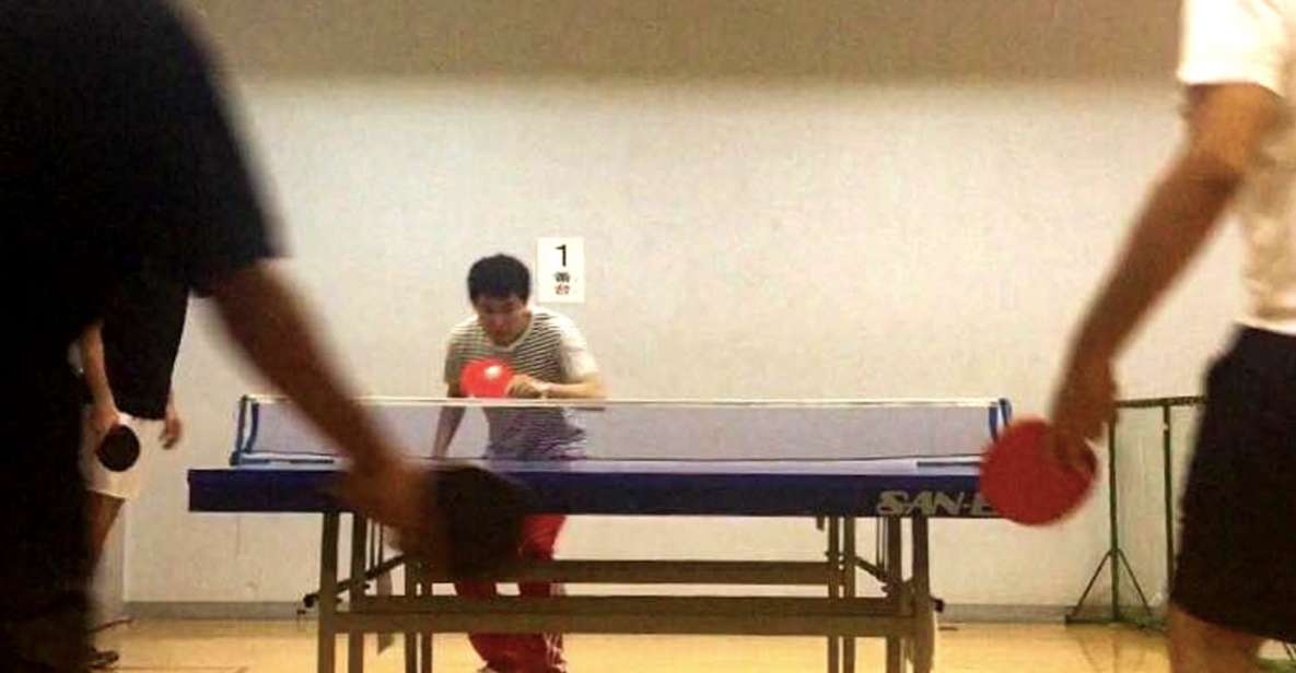 Osaka: Table Tennis Experience With Local Players - Inclusions Provided