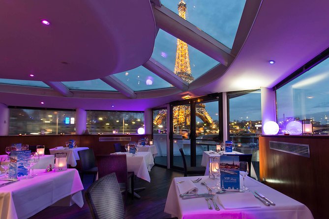 Paris Seine River Dinner Cruise With Rooftop and Live Singer - Cruise Highlights and Inclusions