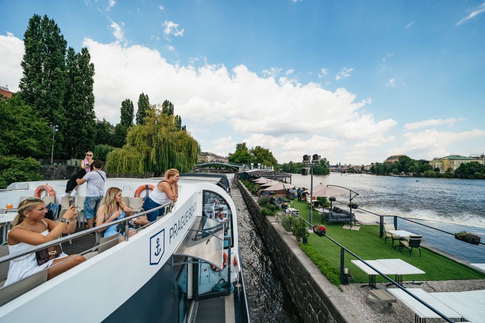 Prague: Vltava River Lunch Cruise in an Open-Top Glass Boat - Logistics