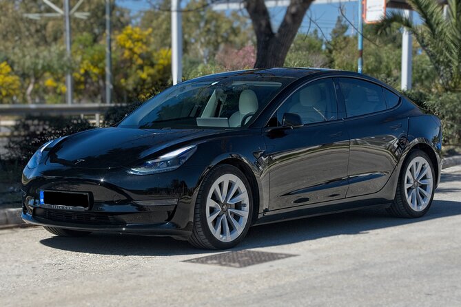 Private Transfer From Athens Airport to Athens City With Tesla - In-Car Amenities Included