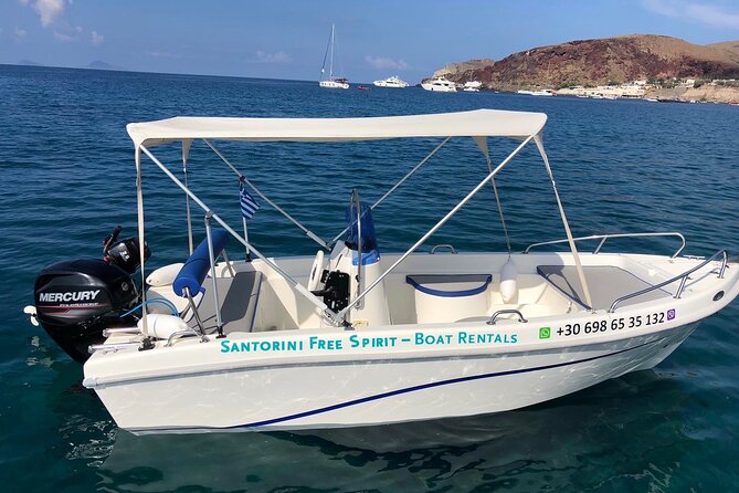 Santorini: License Free - Boat Rental "AELIA" - Additional Information