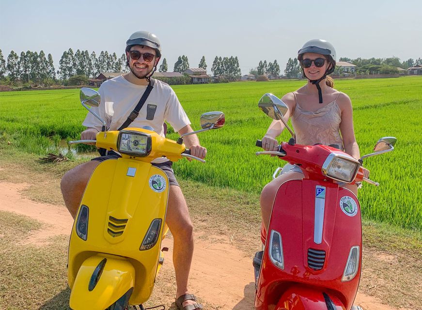 Siem Reap: Floating Village Sunset Boat Guided Vespa Tour - Highlights of the Tour