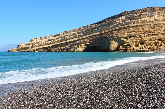 South Crete: Matala Hippies Beach & Gortys Archaeological Site - Common questions