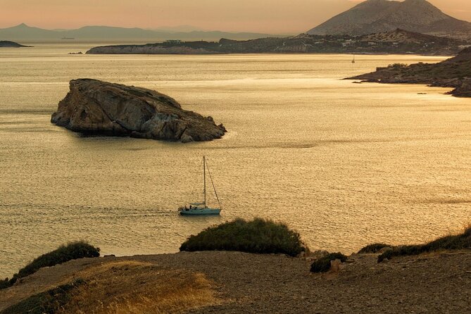 Sunset at Cape Sunio and Swimming in Attica Riviera - Swimming in Attica Riviera