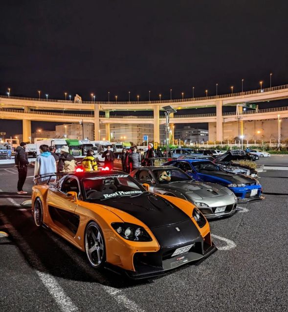 Tokyo: Daikoku Parking Tuning Scene Car Meetup - SuperAutobacs Visit for Car Products