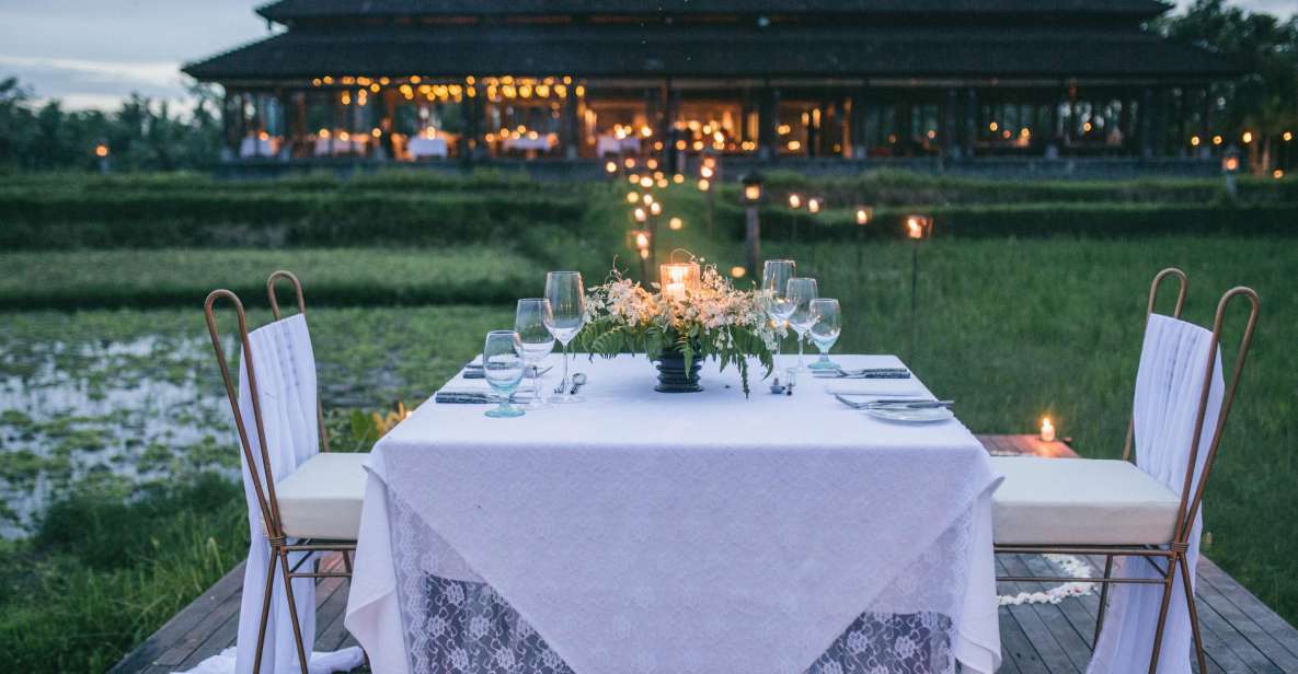 Ubud: Romantic Dinner Among the Rice Fields - Inclusions