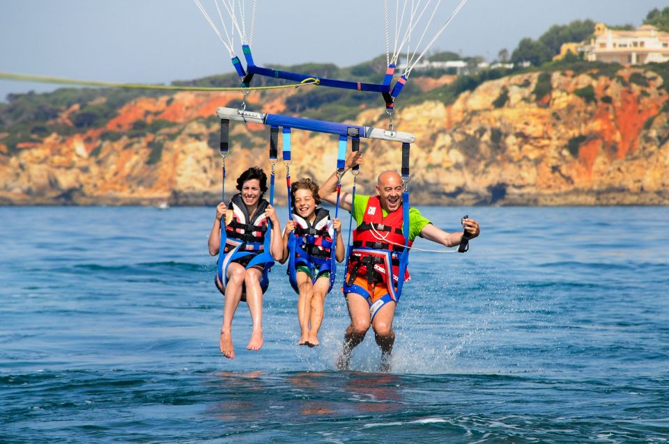 Albufeira: Single, Double or Triple Parasailing Tour - Booking Options