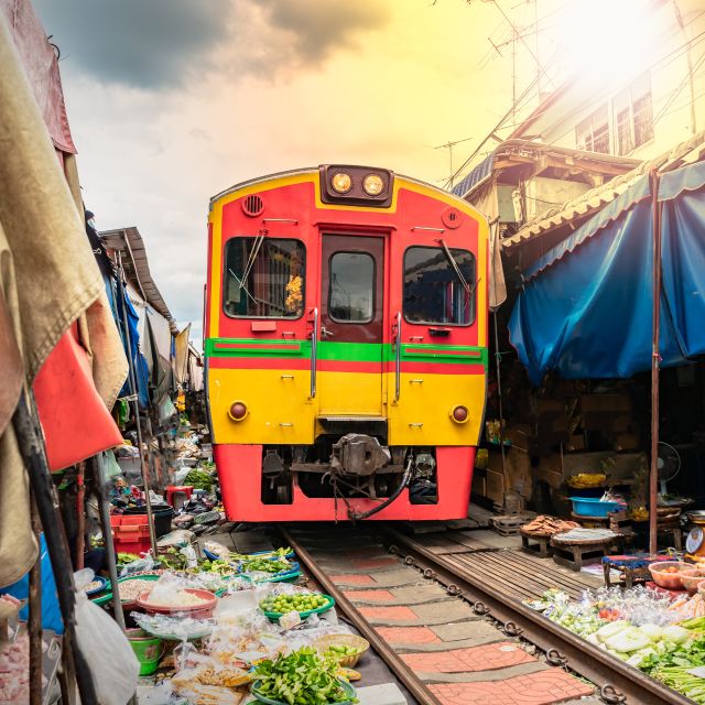 Bangkok's Best: City Highlights With Floating & Train Market - Location Details