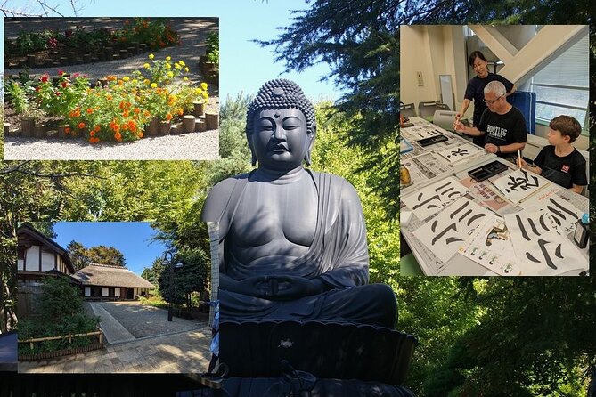 Calligraphy and Tokyo Great Buddha, Botanical Garden, Art Museum - Oyama Shopping Street Guide