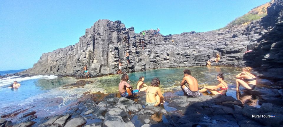 Discover the Black Sand Beachthe Natural Pool - Morning Village Exploration