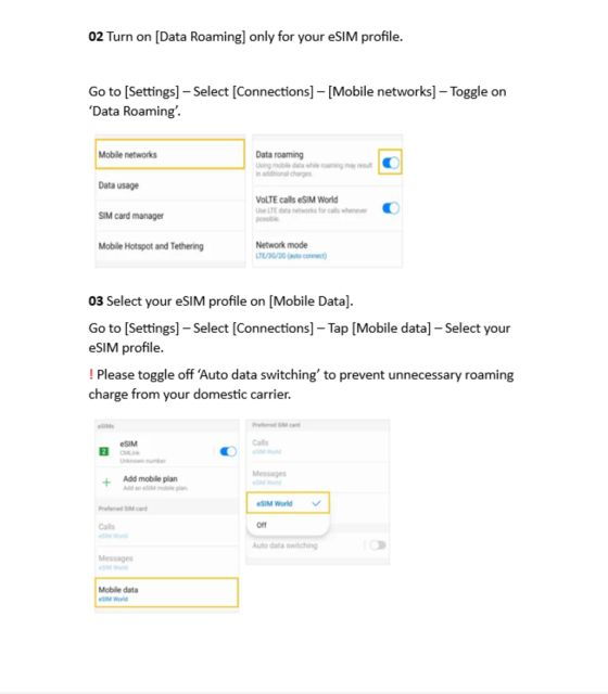 Esim Romania Unlimited Data - Inclusions in the Esim Package